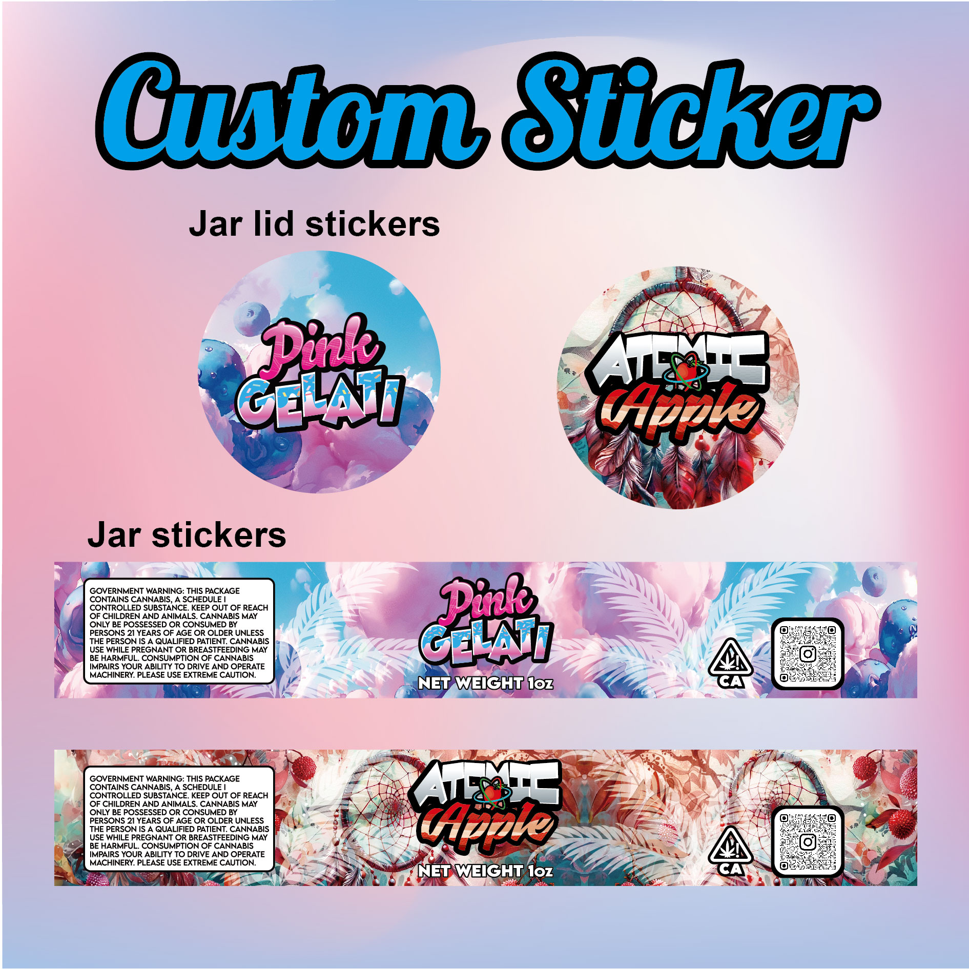 custom label